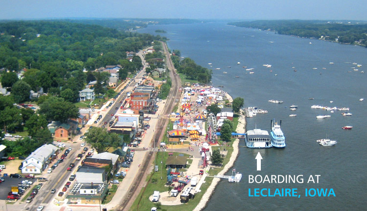 twilight riverboat cruise leclaire ia